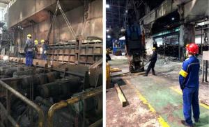 由中国吴冶集团工程技术服务公司(大棒厂中)南钢作业部承担的南钢大棒材厂中